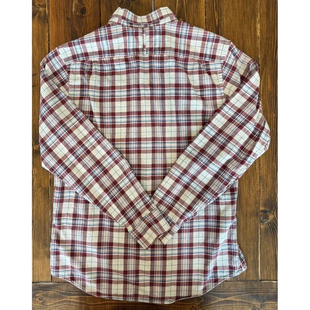 BANANA REPUBLIC Luxe FLANNEL Long Sleeve 100% COTTON Button Up SLIM FIT Medium